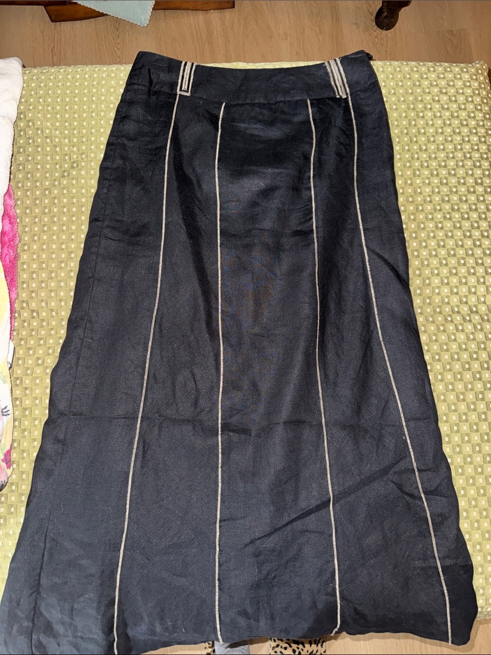 Wilkins Smith, linen fully lined maxi skirt